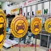 biển cấm đỗ xe inox