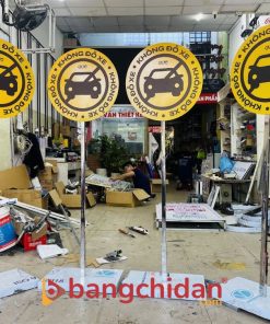 bảng cấm đậu xe inox