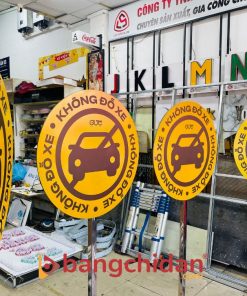 biển cấm đỗ xe inox