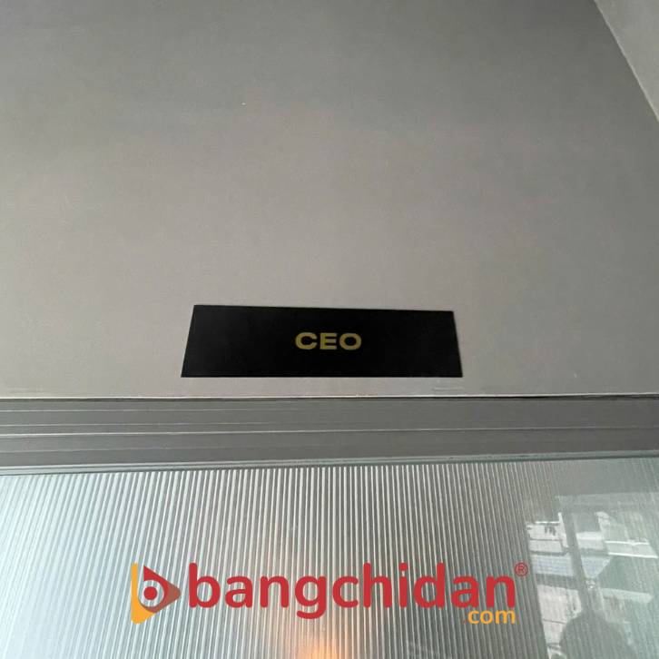 làm biển phòng ban inox