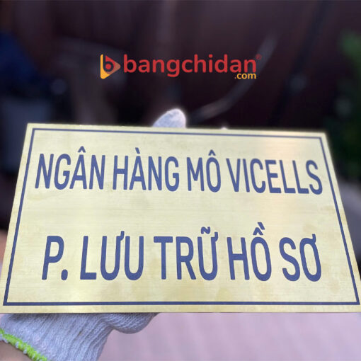 bảng tên phòng inox