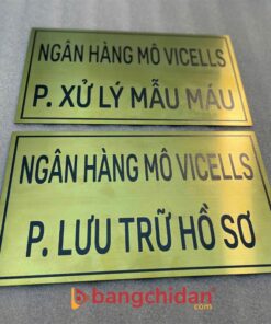 bảng tên phòng inox