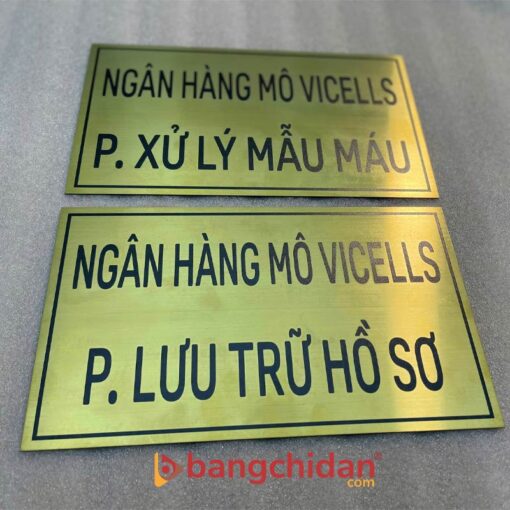 bảng tên phòng inox