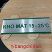 Bảng tên phòng ban inox