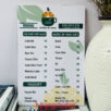bảng menu fomex cán decal
