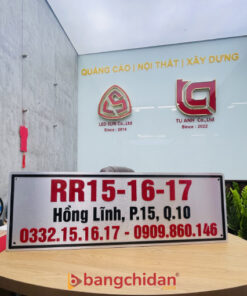 bảng thông tin alu chữ mica