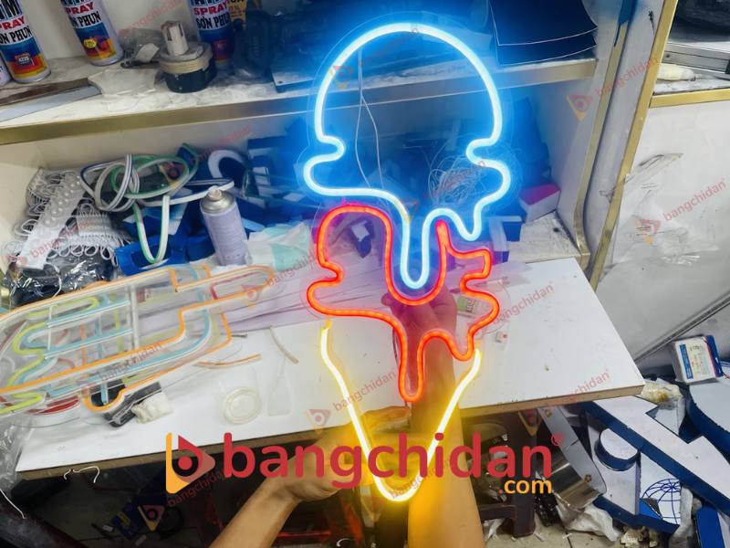 Đèn Led Neon Trang Trí Kem