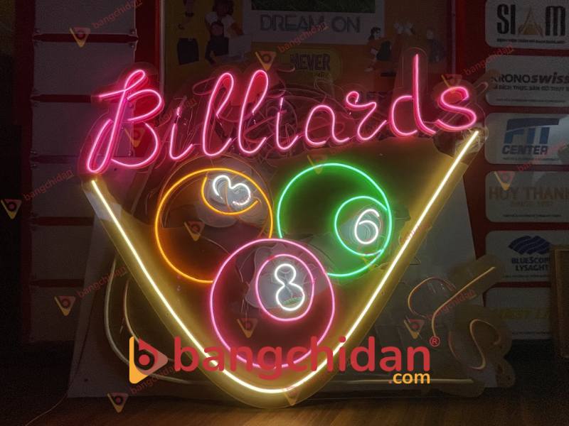 Đèn Led Neon Trang Trí Quán bida