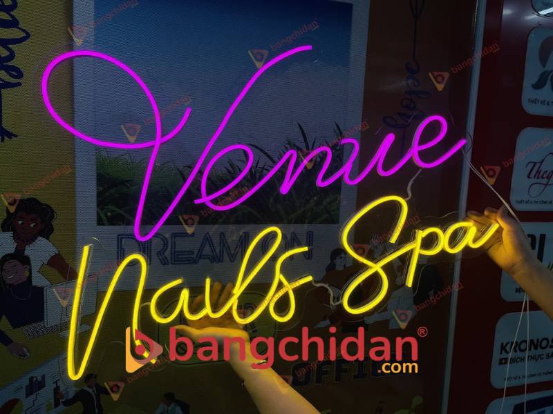 Đèn Led Neon Trang Trí Tiệm Nail