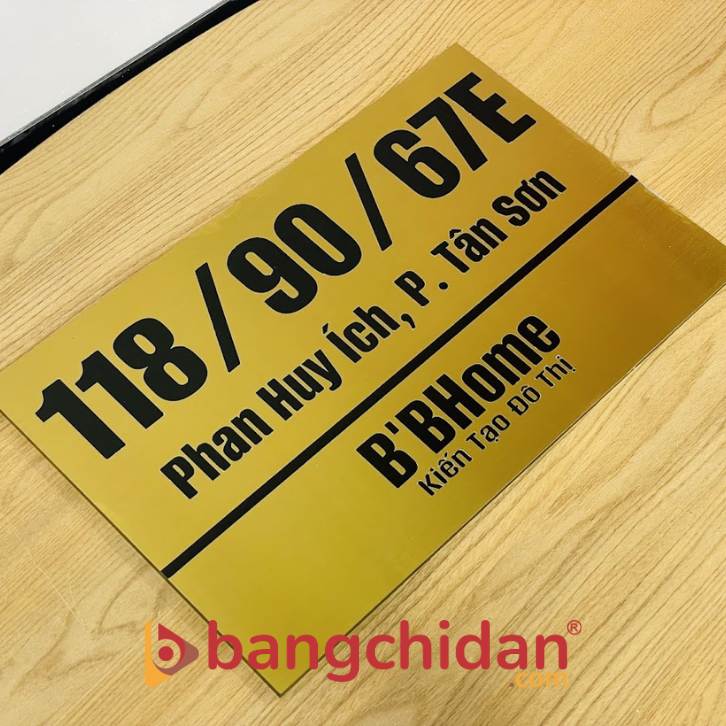 Biển số nhà Inox ăn mòn