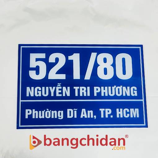 bảng số nhà mica
