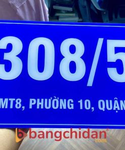 bảng số nhà mica