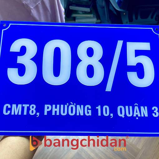 bảng số nhà mica