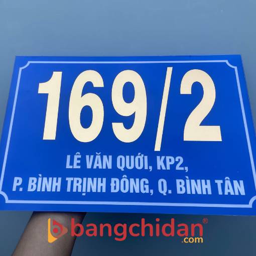 bảng số nhà mica