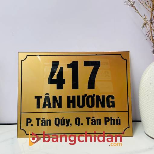 bảng số nhà mica
