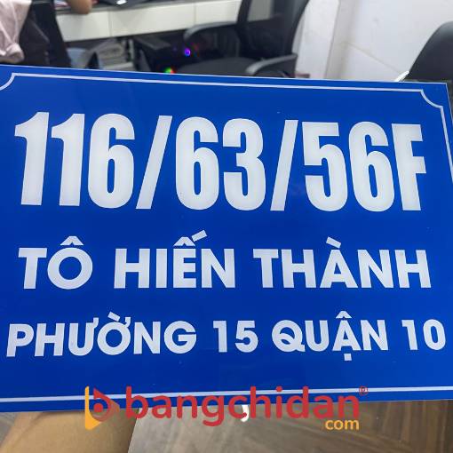 bảng số nhà mica