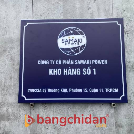 bảng tên công ty mica