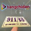 Biển số nhà Inox vàng xước