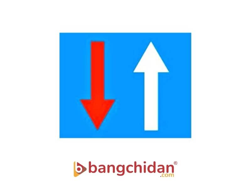 Biển số I.406 “Được ưu tiên qua đường hẹp”
