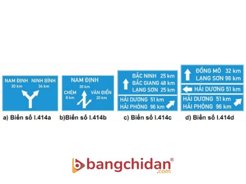 Biển số I.414 “Chỉ hướng đường”