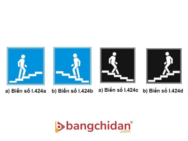 Biển số I.424 “Cầu vượt/hầm chui người đi bộ”