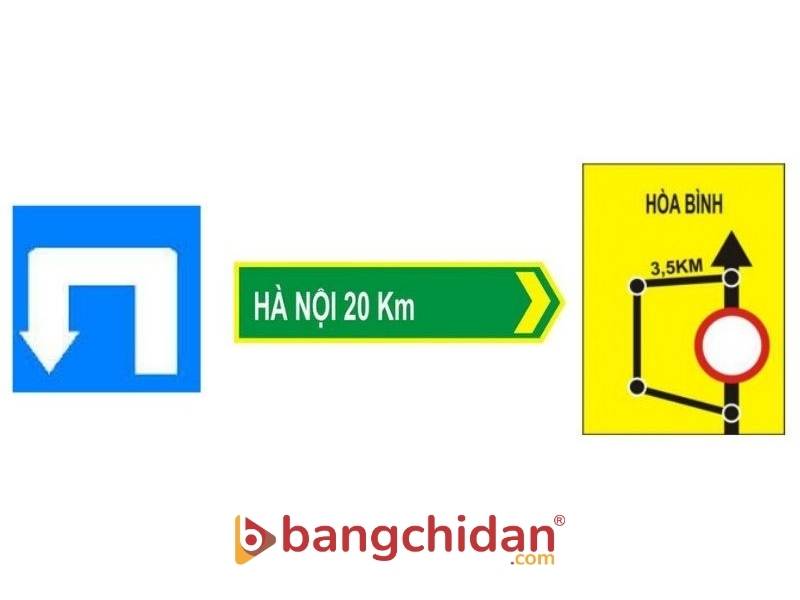 Màu sắc biển báo chỉ dẫn