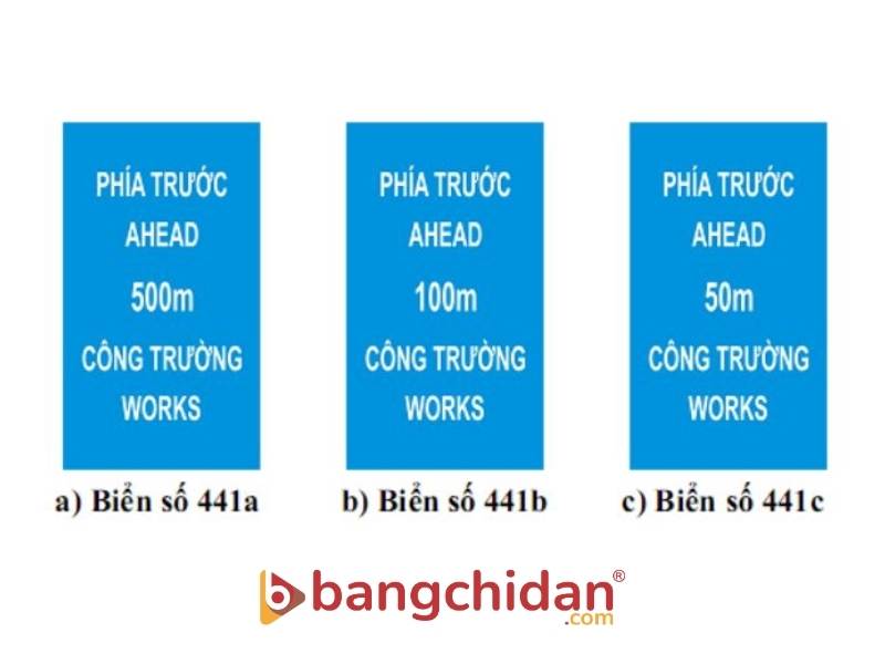 Biển số I.441 “Phía trước có công trường”