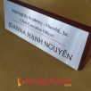 biển tên chức danh để bàn inox