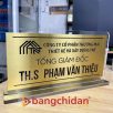 bảng tên chức danh để bàn inox