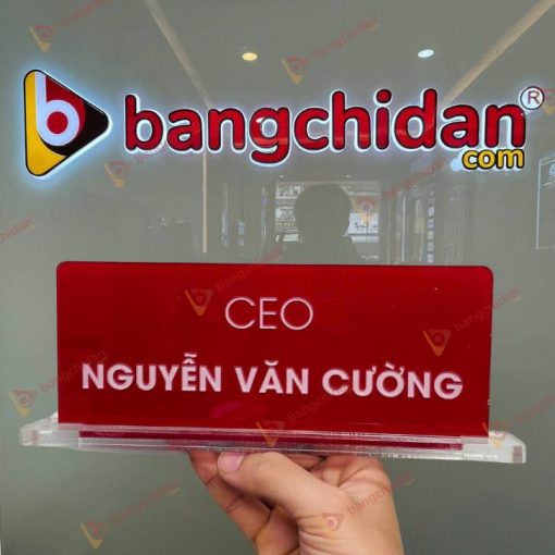 Biển chức danh Mica