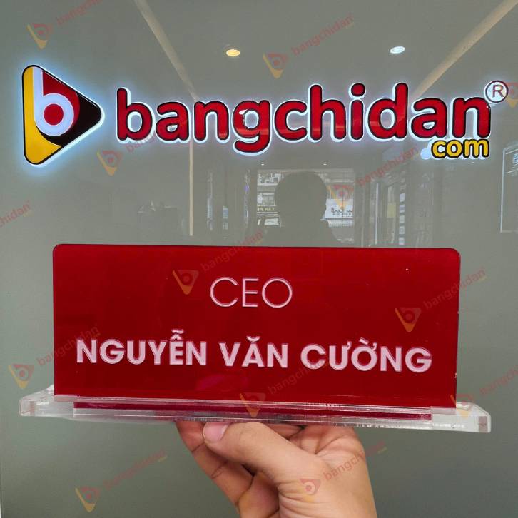 Biển chức danh Mica