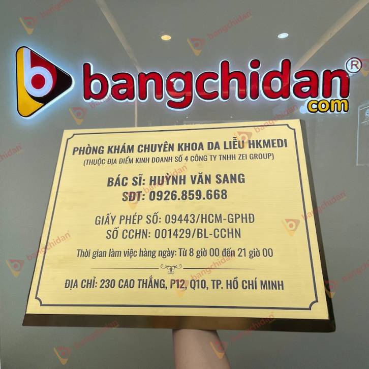 Bảng công ty inox ăn mòn