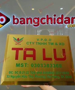 Biển tên công ty in UV