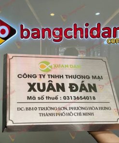 Biển tên công ty Inox