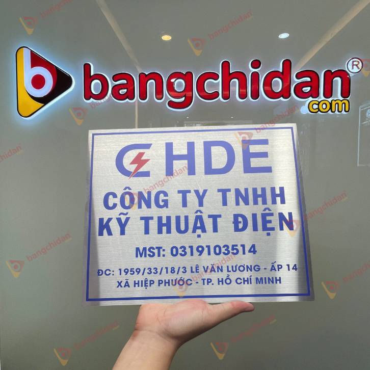 Biển công ty in uv