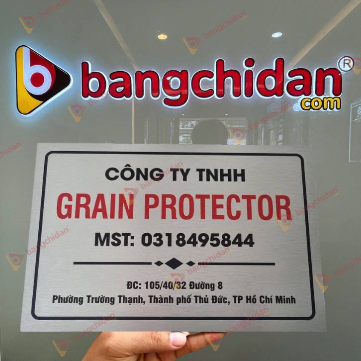 Bảng tên Công Ty Alu