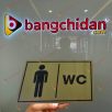Biển Toilet Inox