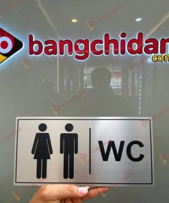 Biển vệ sinh Inox