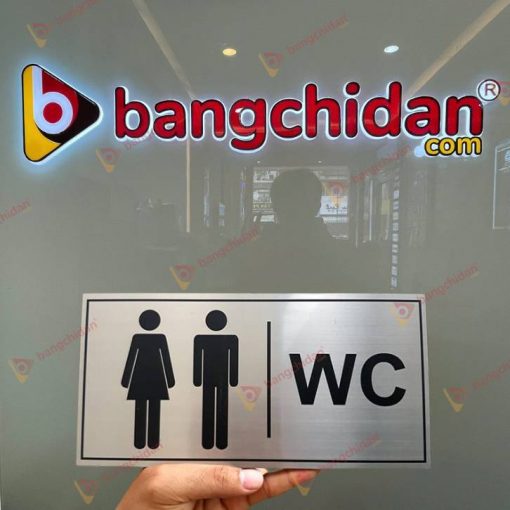 Biển vệ sinh Inox