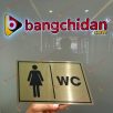 Biển WC inox