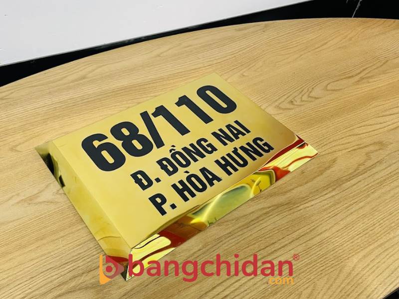 Kích thước biển số nhà theo phong thủy