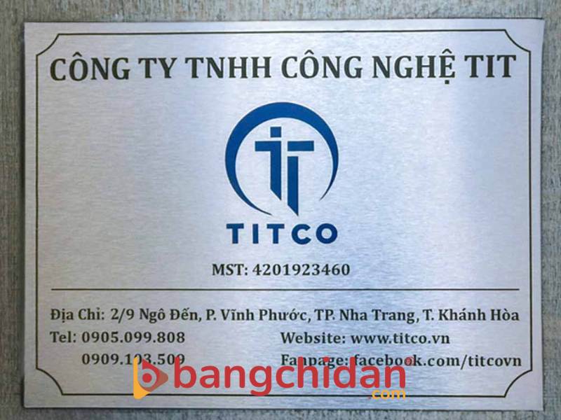 Biển công ty alu