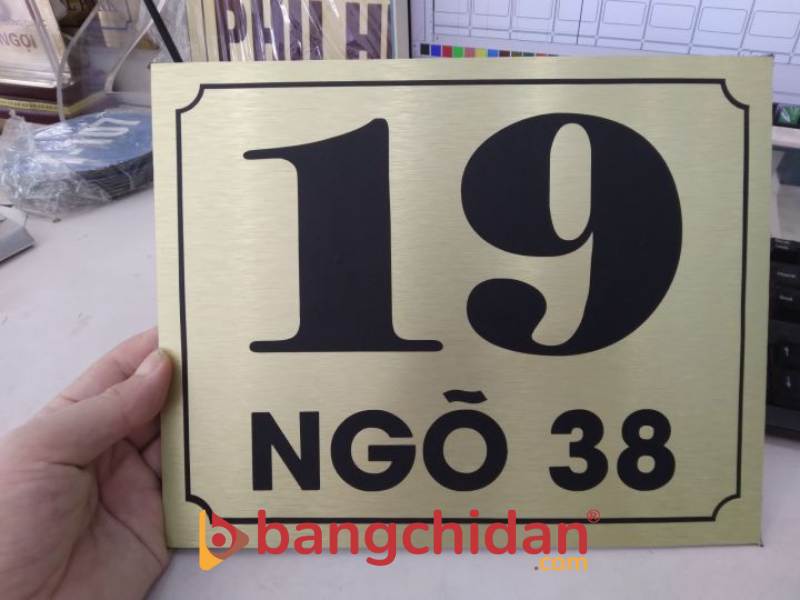 Biển số nhà Alu dán decal