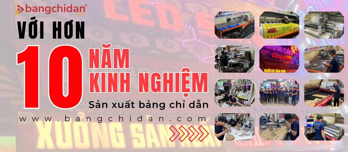 Xưởng sản xuất bảng chỉ dẫn uy tín tại TP.HCM