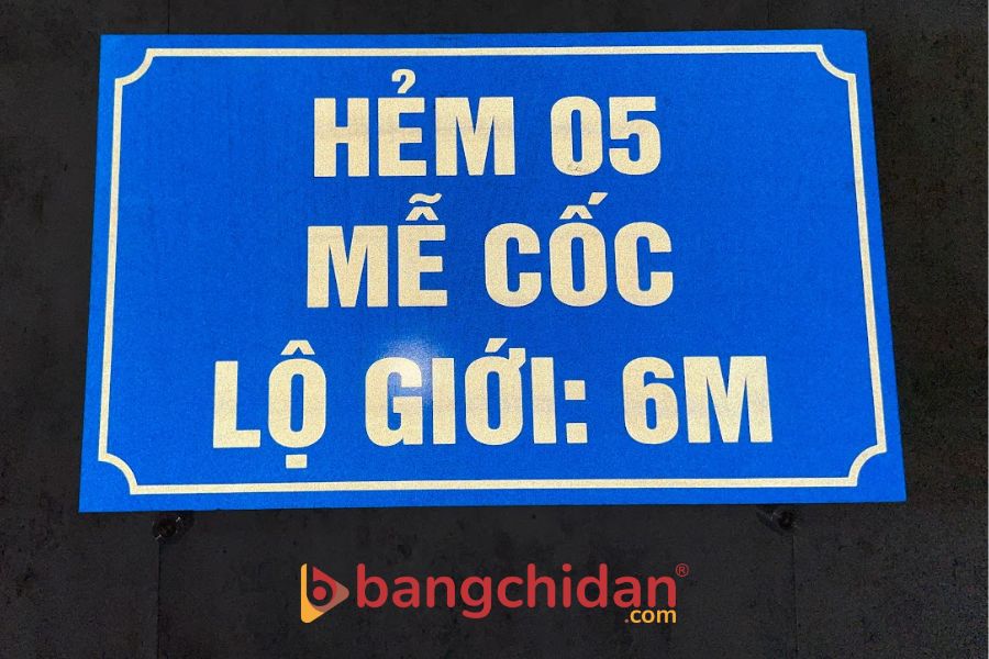 Biển hiệu số nhà Mica
