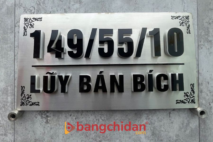 Biển số nhà quận 2