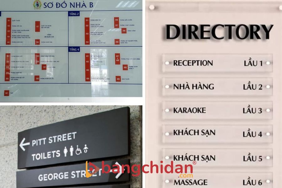 Biển chỉ dẫn tòa nhà