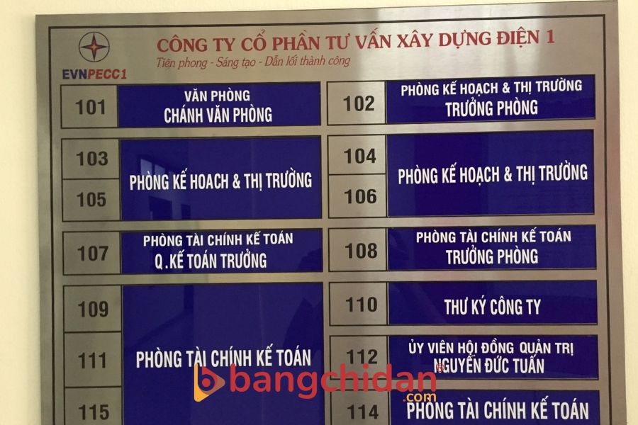 Biển chỉ dẫn công ty
