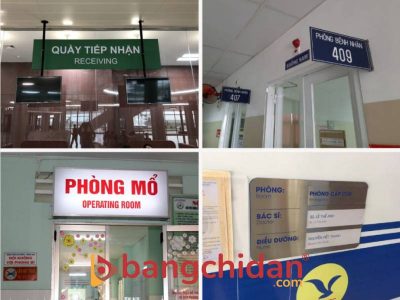 Biển chỉ dẫn trong bệnh viện