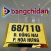 Biển số nhà Inox vàng gương